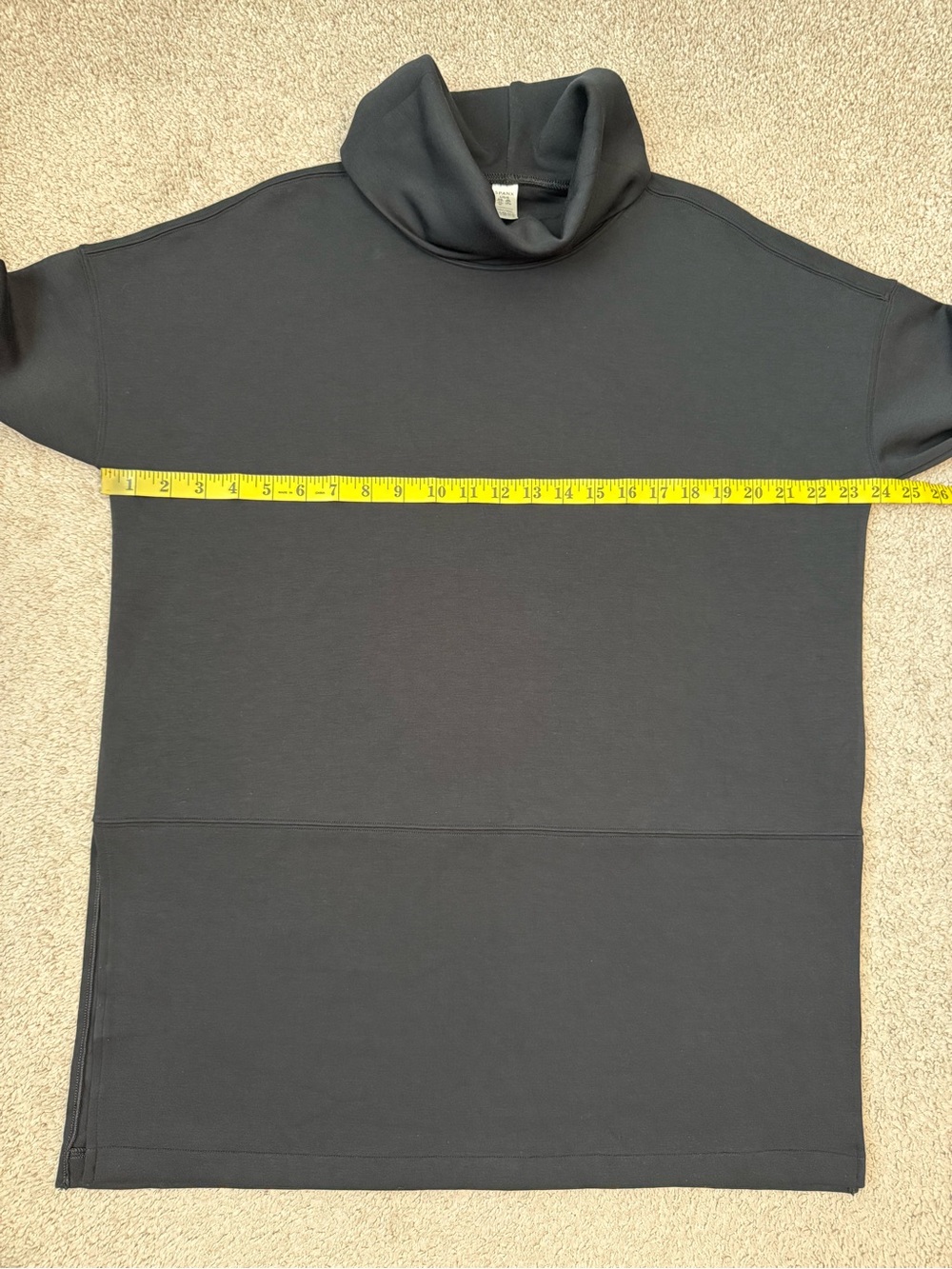 Spanx AirEssentials Turtleneck Tunic Top Black L - Picture 9 of 10